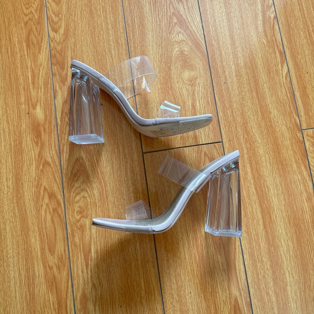 Clear sandals